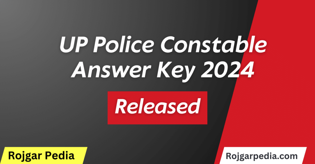 UP Police Constable Answer Key 2024