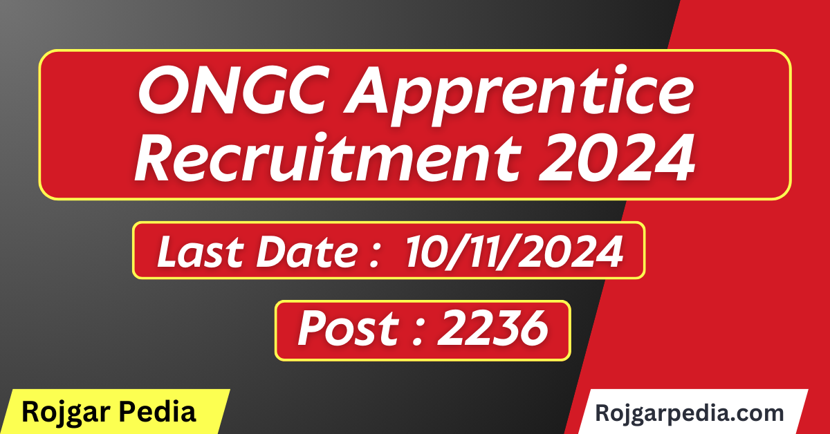 ONGC Apprentice Recruitment 2024