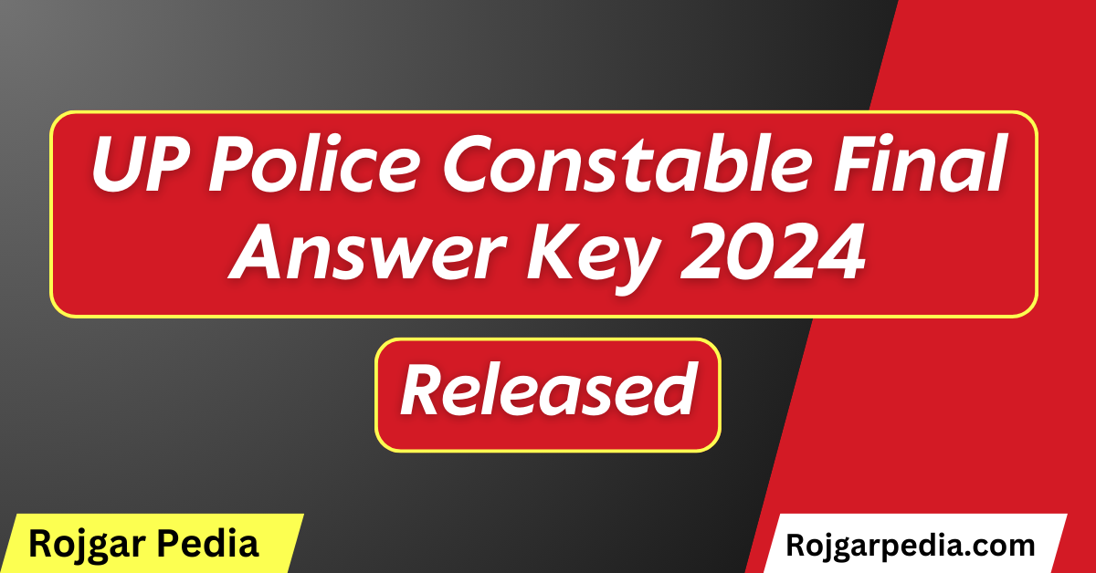 UP Police Constable Final Answer Key 2024