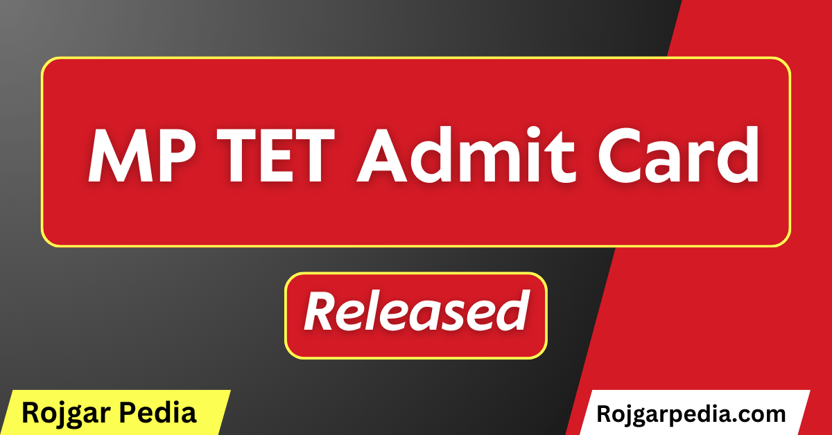 MP TET Admit Card 2024