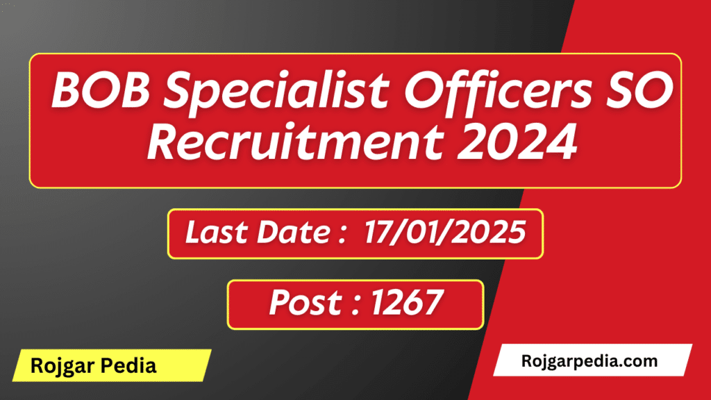 BOB SO Recruitment 2024