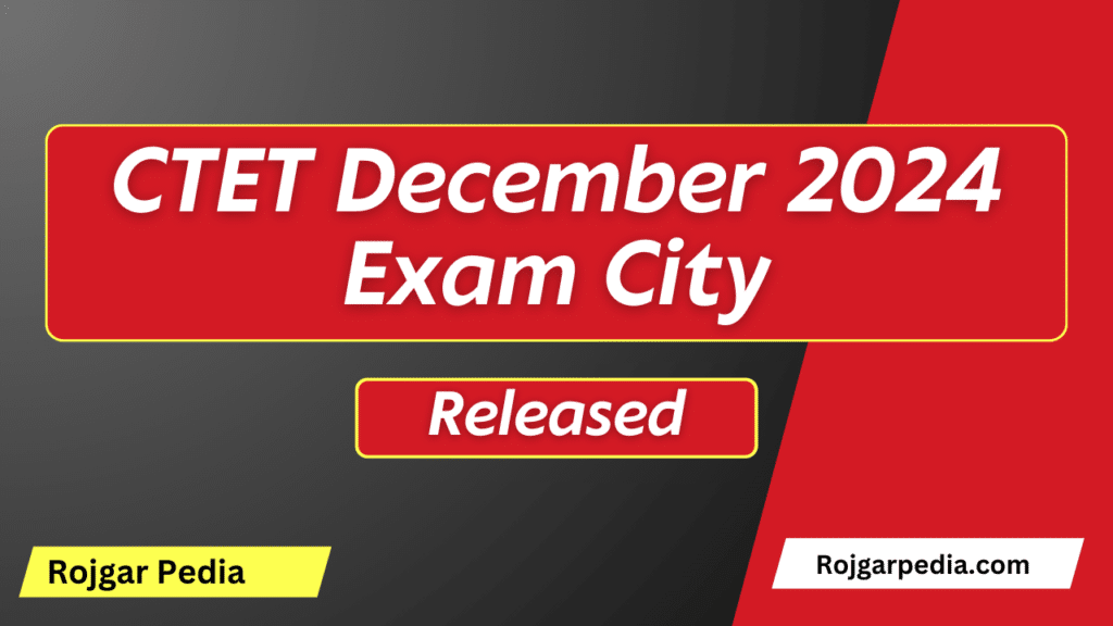 CTET December 2024 Exam City