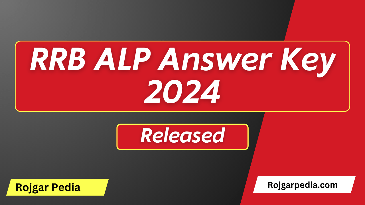 RRB ALP Answer Key 2024