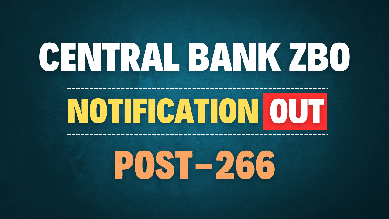 Central Bank of India ZBO Recruitment 2025