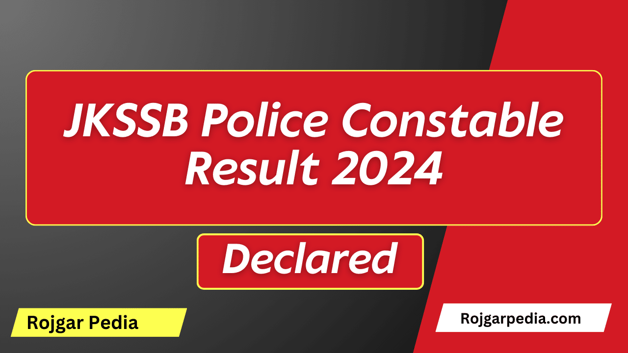 JKSSB Police Constable Result 2024