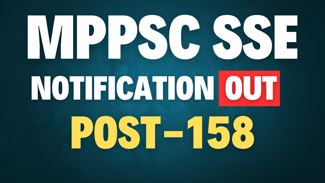 MPPSC State Services SSE Recruitment 2025