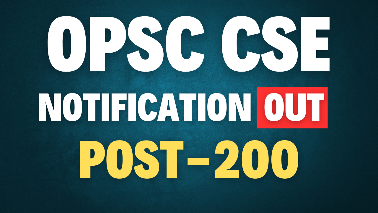 OPSC Civil Services Examination 2024