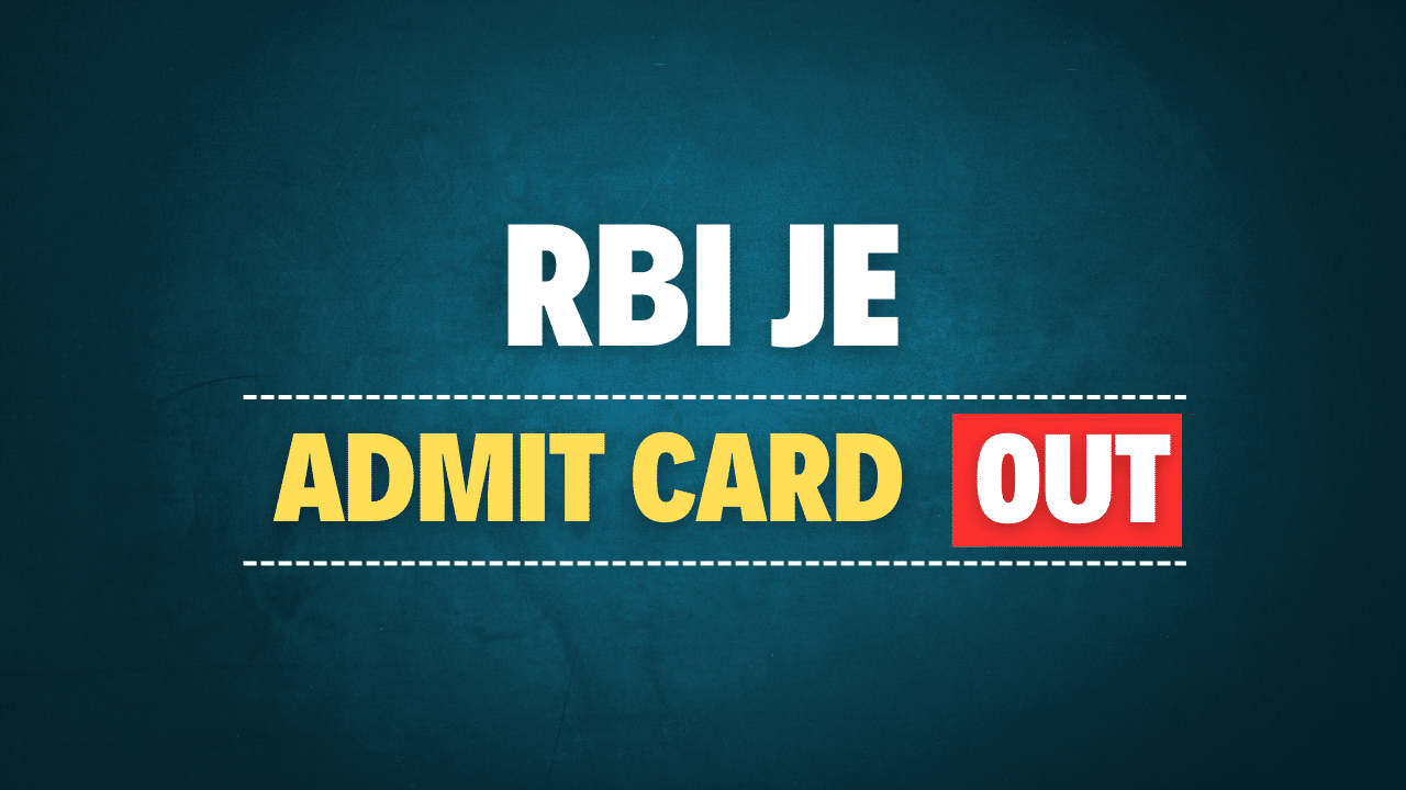 RBI Junior Engineer Admit Card 2024