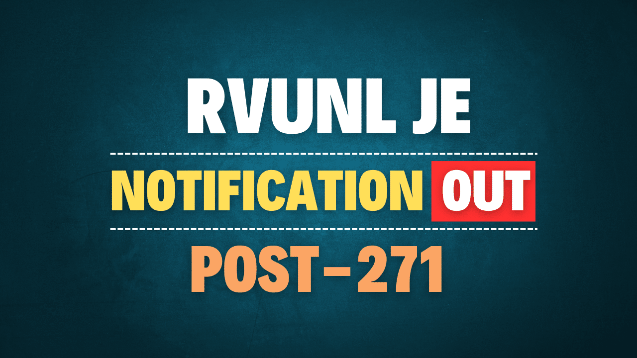 RVUNL Junior Engineer & Junior Chemist Recruitment 2025