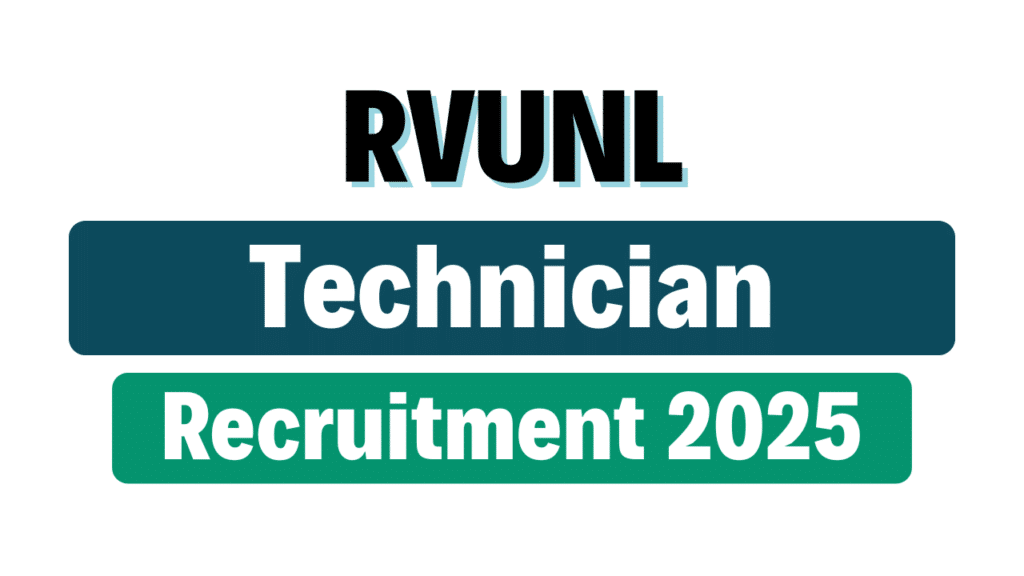 RVUNL Technician Recruitment 2025