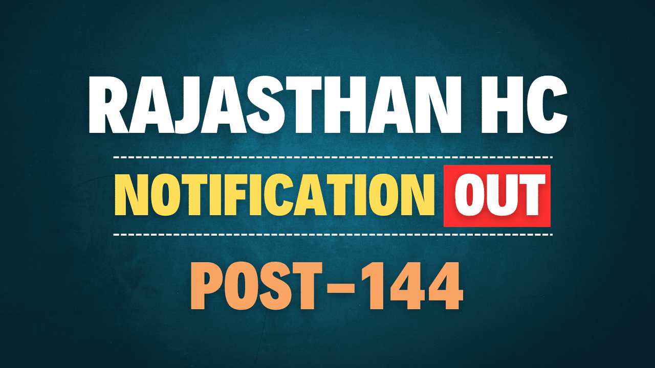 Rajasthan High Court Stenographer Recruitment 2025