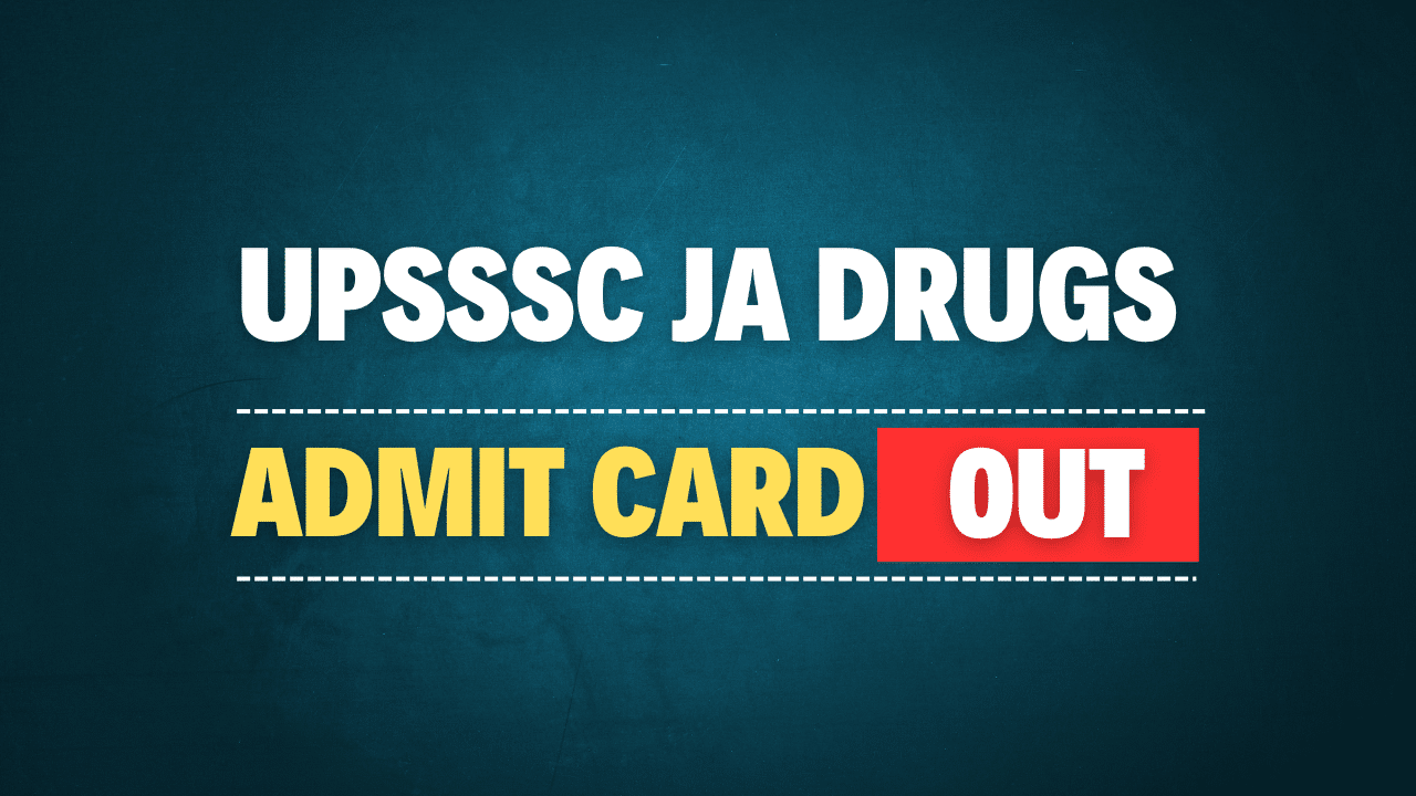 UPSSSC Junior Analyst Drugs 2024