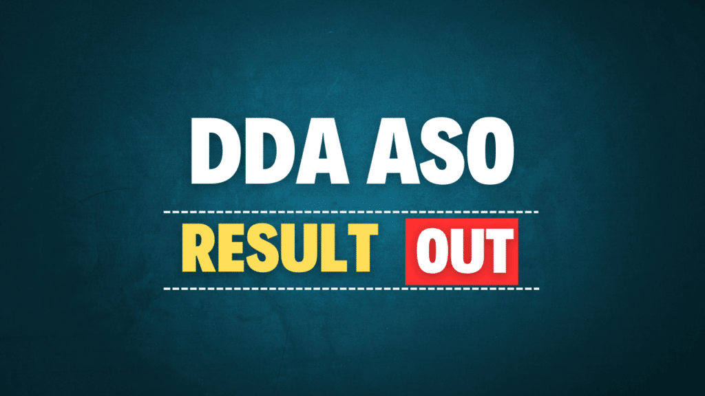DDA ASO Final Result 2025