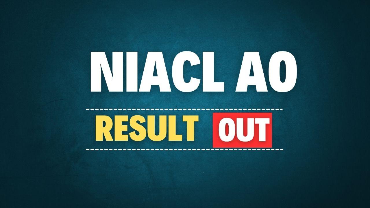 NIACL AO Final Result 2025