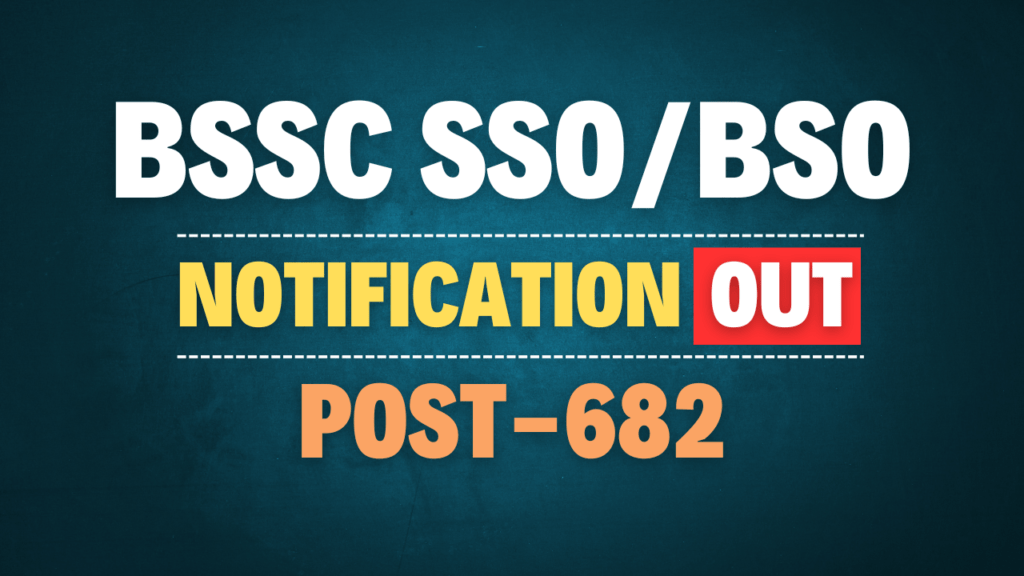 BSSC Statistical Officer Recruitment 2025