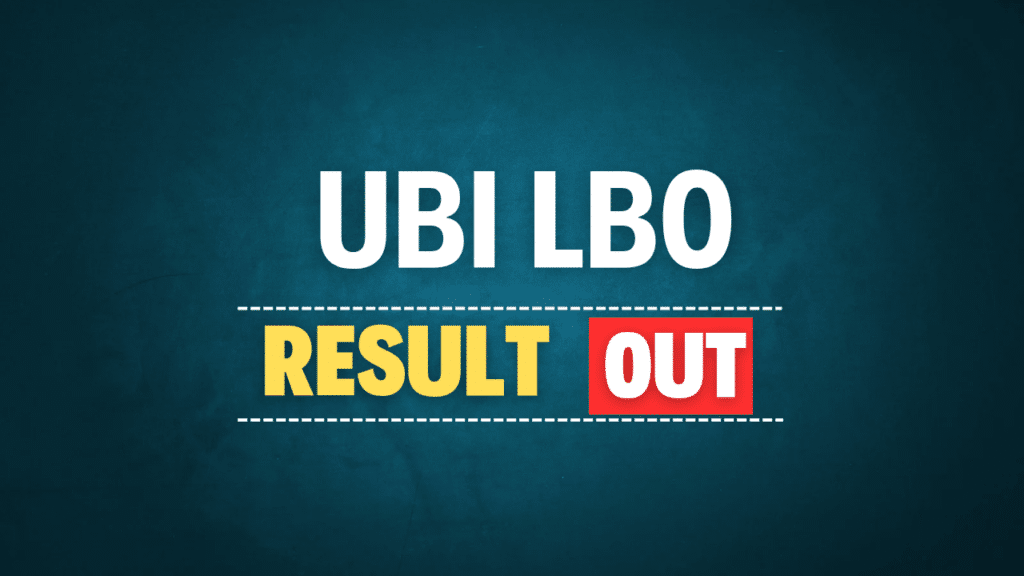UBI Local Bank Officer LBO Result 2025