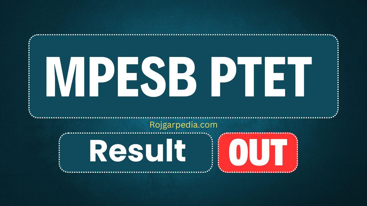 MPESB PTET Result 2025