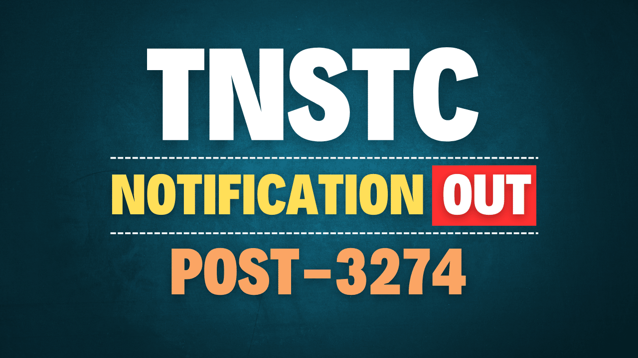 TNSTC Driver Cum Conductor Recruitment 2025