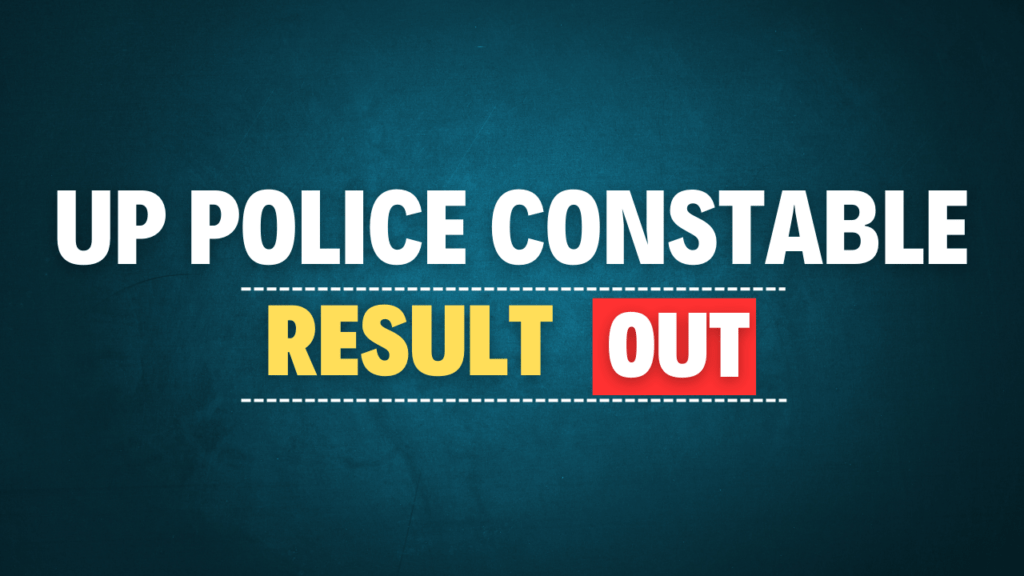 UP Police Constable 2024 Result