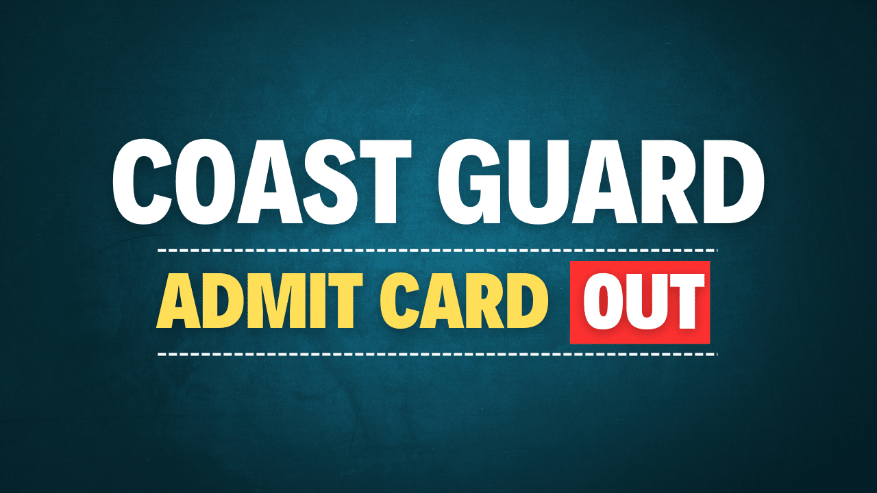 Coast Guard Navik GD DB Admit Card 2025
