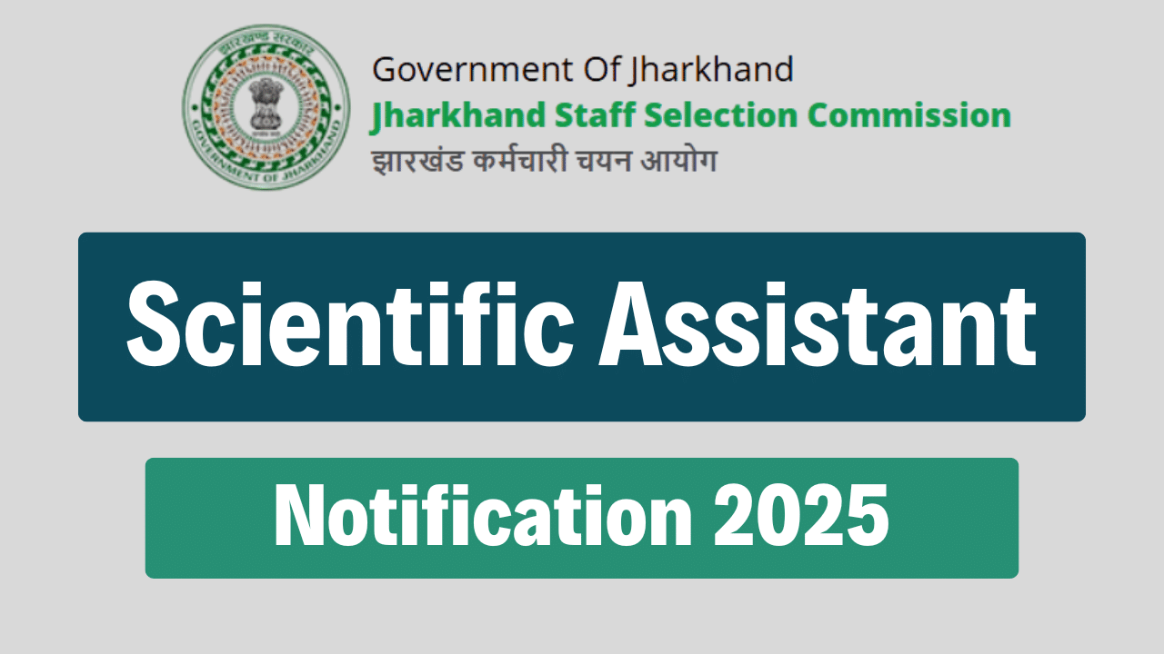 JSSC Scientific Assistant Recruitment 2025