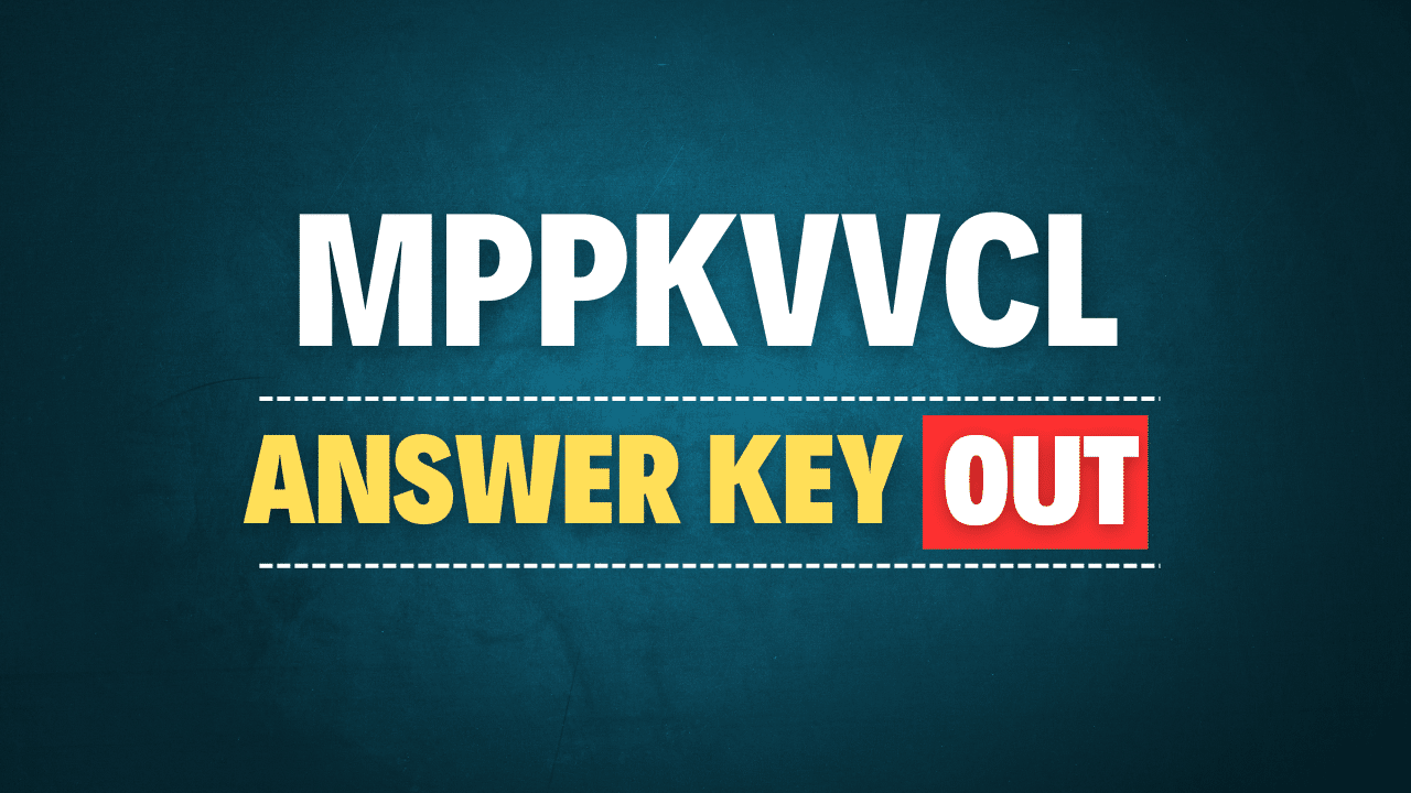 MPPKVVCL Various Post Answer Key 2024