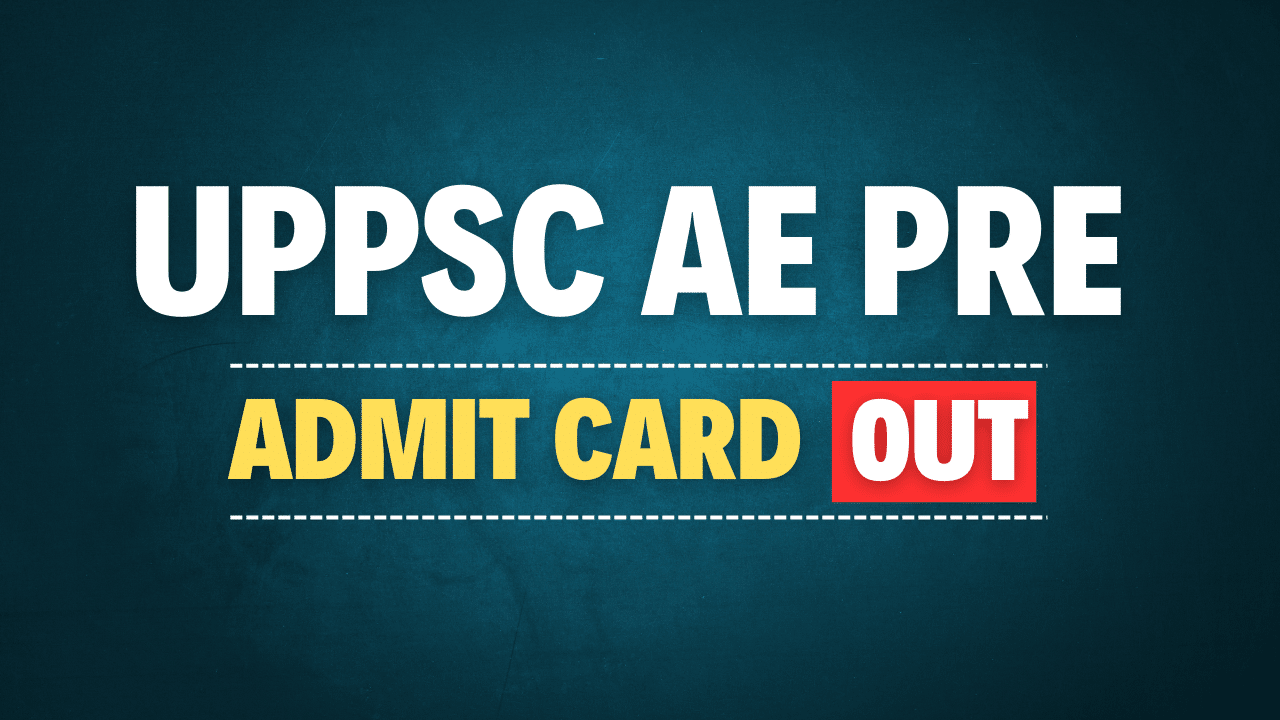 UPPSC Assistant Engineer AE Admit Card 2024