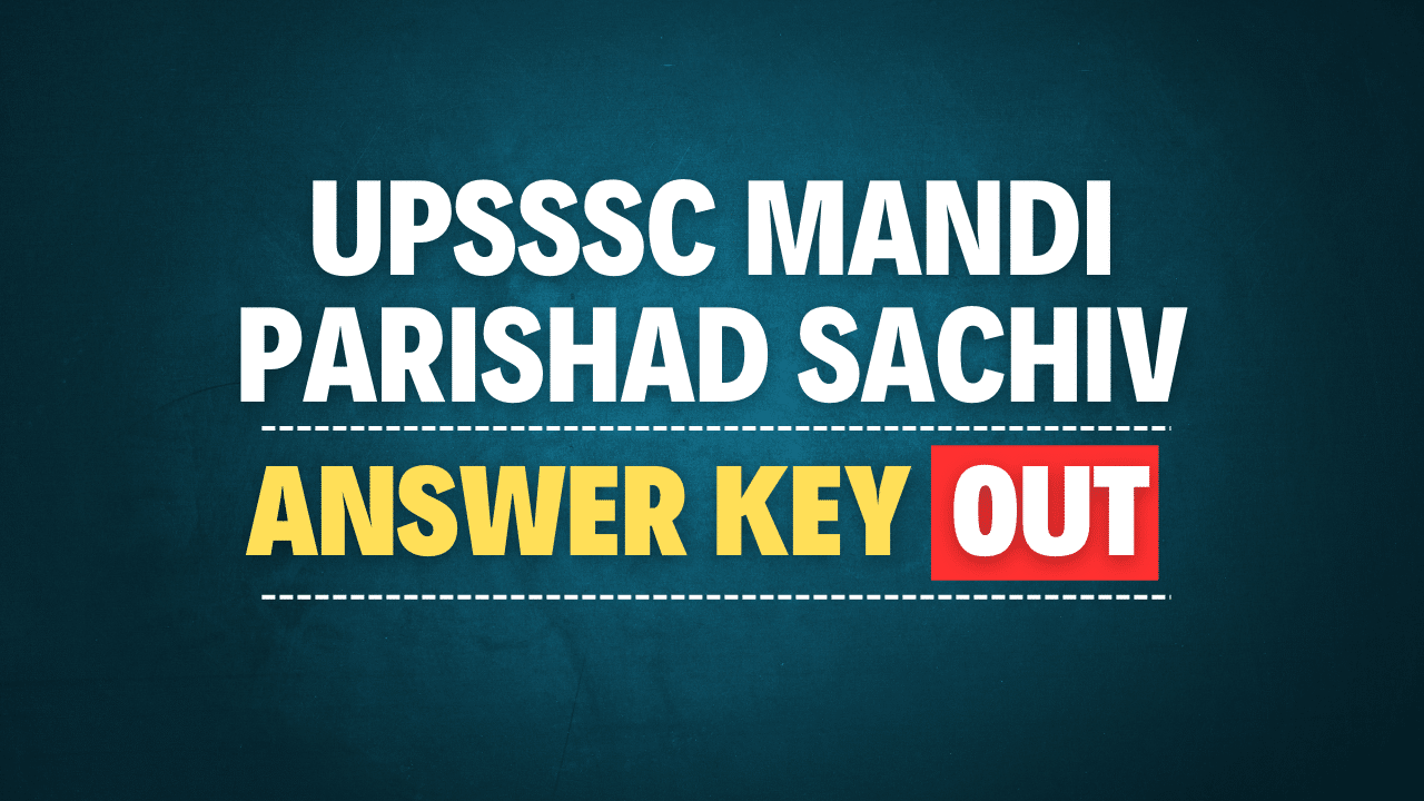 UPSSSC Mandi Parishad Sachiv Grade-II Answer Key 2024
