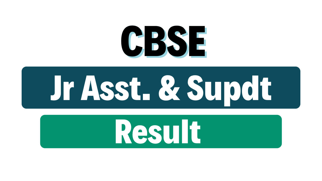 CBSE Recruitment Result 2025