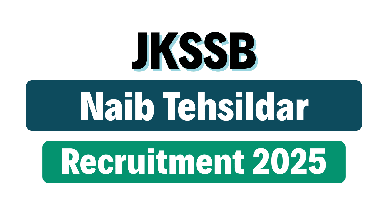 JKSSB Naib Tehsildar Recruitment 2025