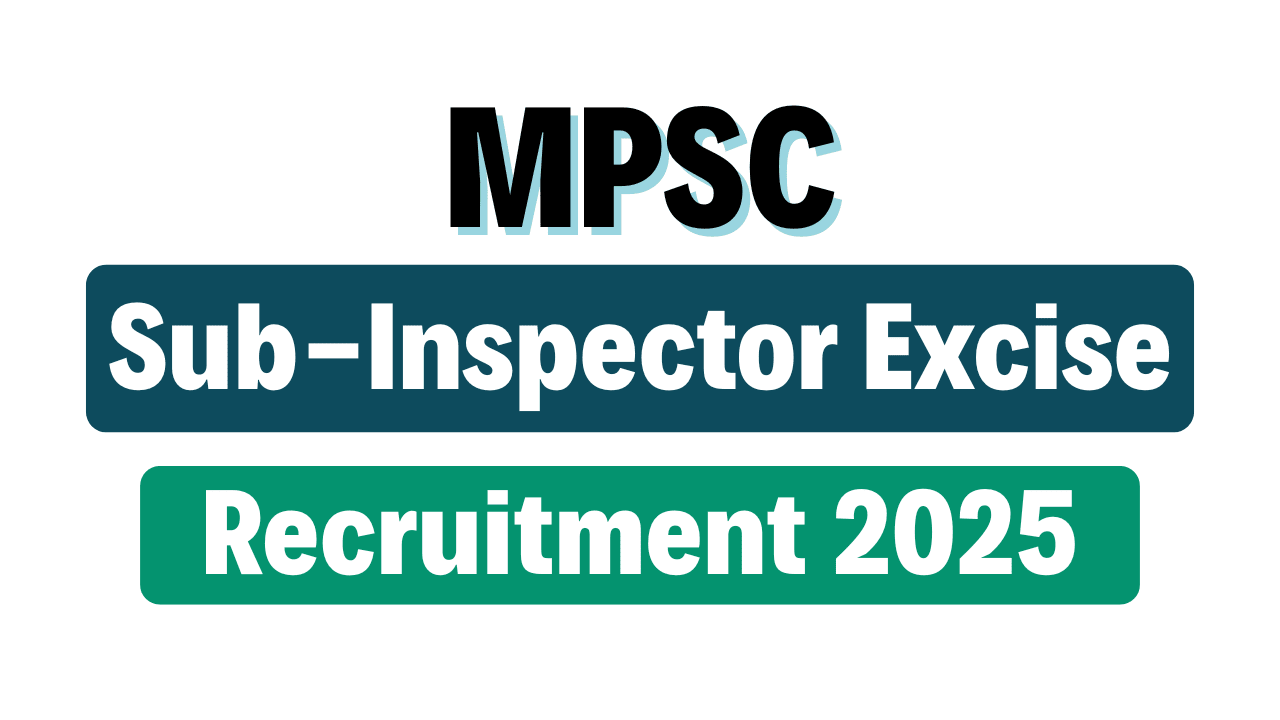 MPSC Sub Inspector Recruitment 2025