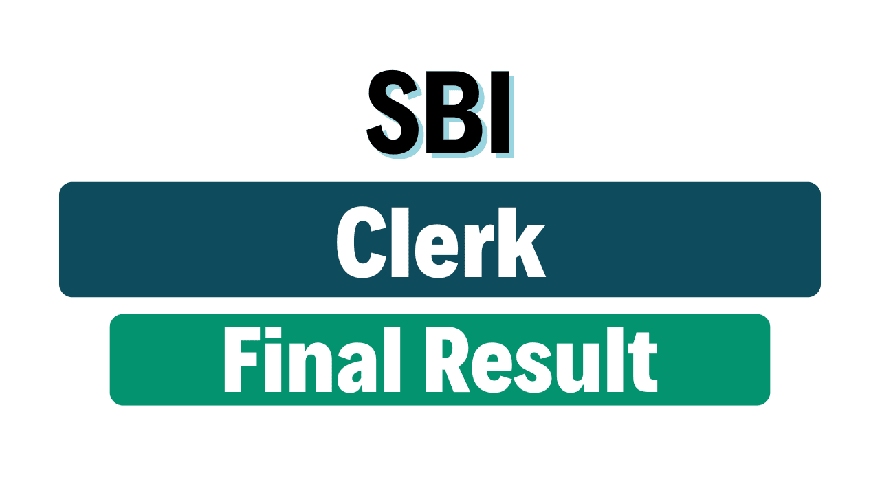 SBI Clerk Final Result 2025