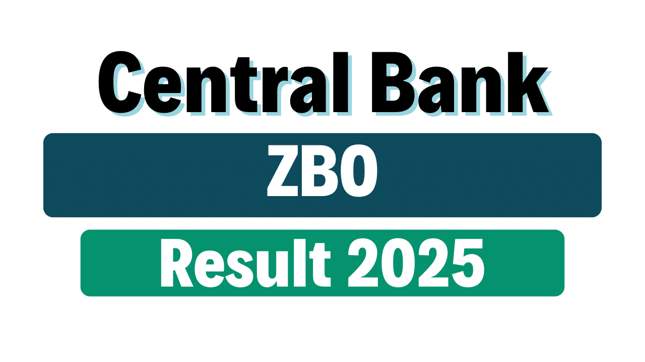 Central Bank of India ZBO Result 2025