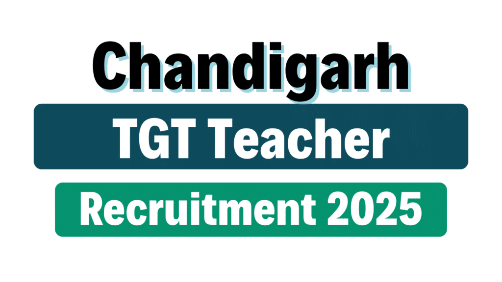 Chandigarh SSA TGT Teacher Recruitment 2025