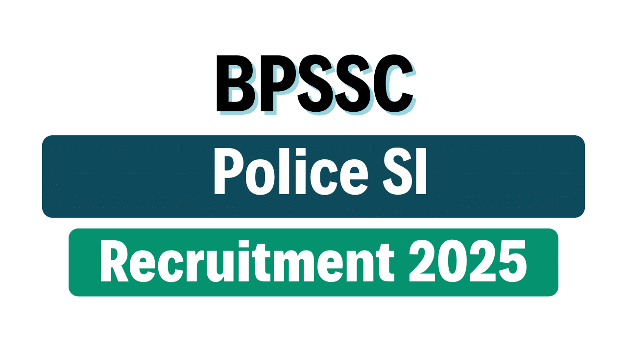 Bihar Police SI Recruitment 2025