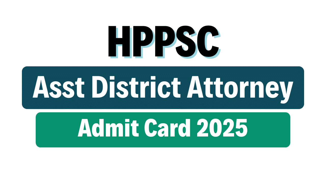 HPPSC Assistant District Attorney Admit Card 2025