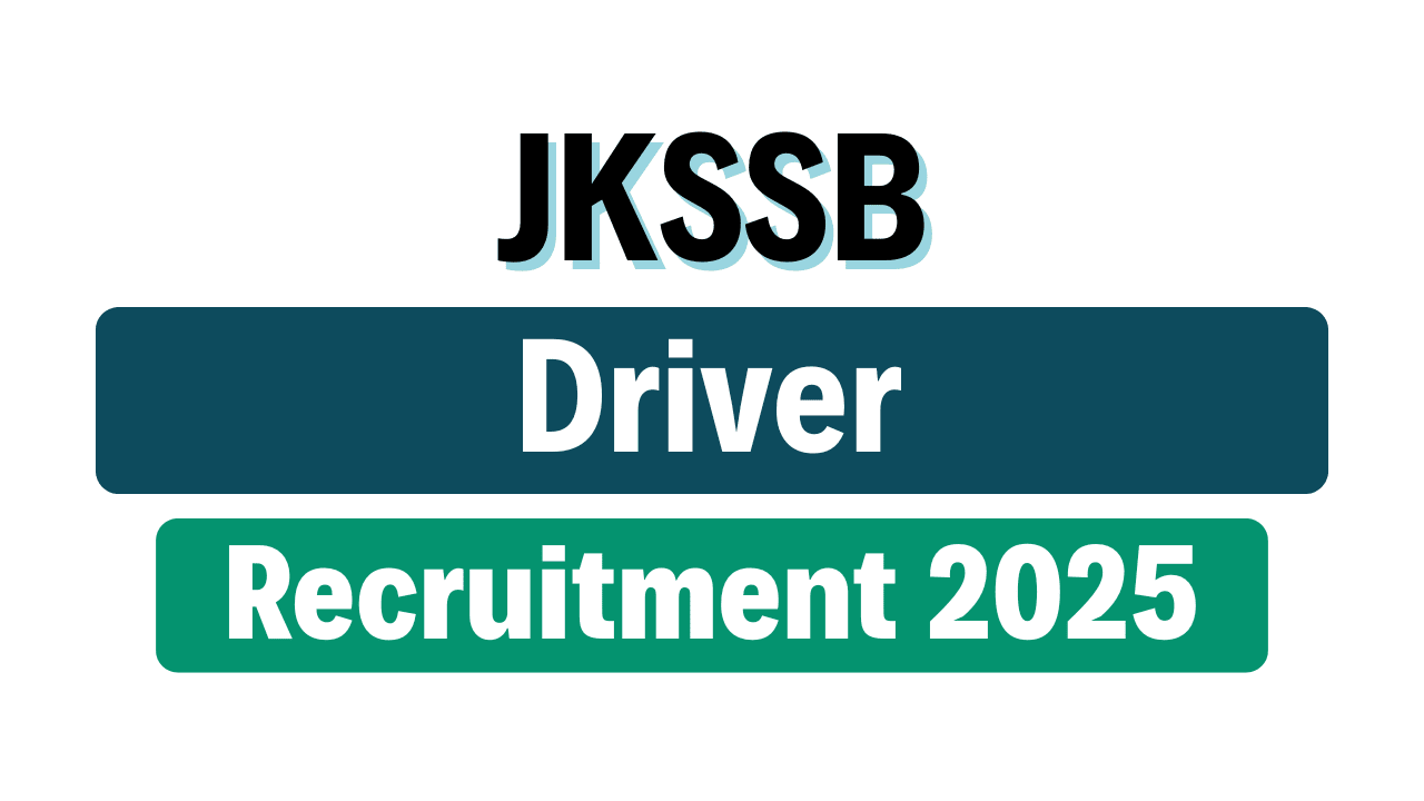 JKSSB Driver Online Form 2025