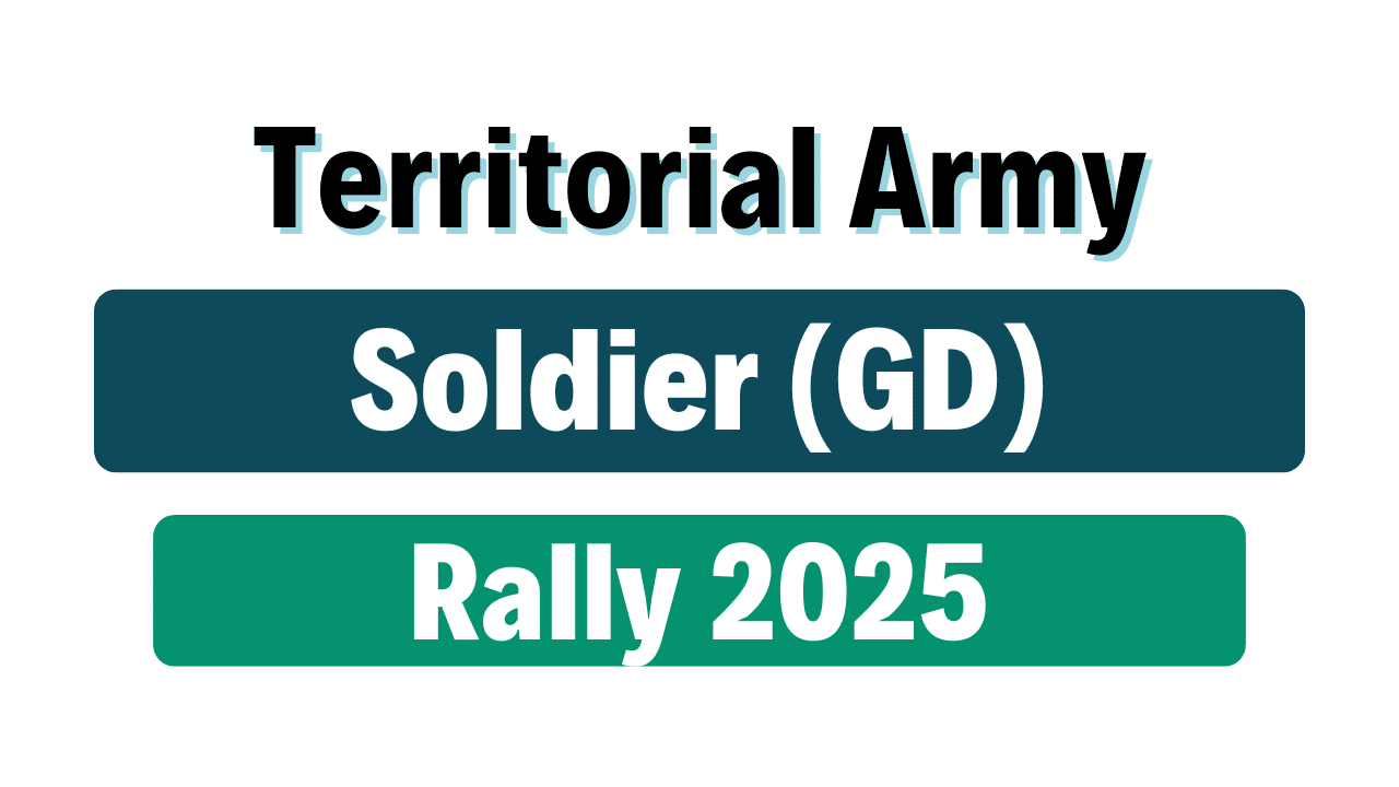Territorial Army Recruitment 2025