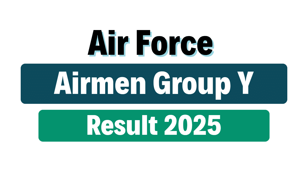 Indian Air Force Airmen Group Y Result 2025