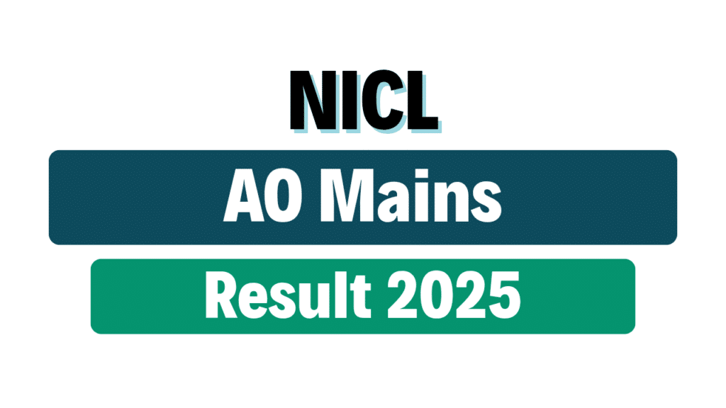 NICL AO Mains Result 2025
