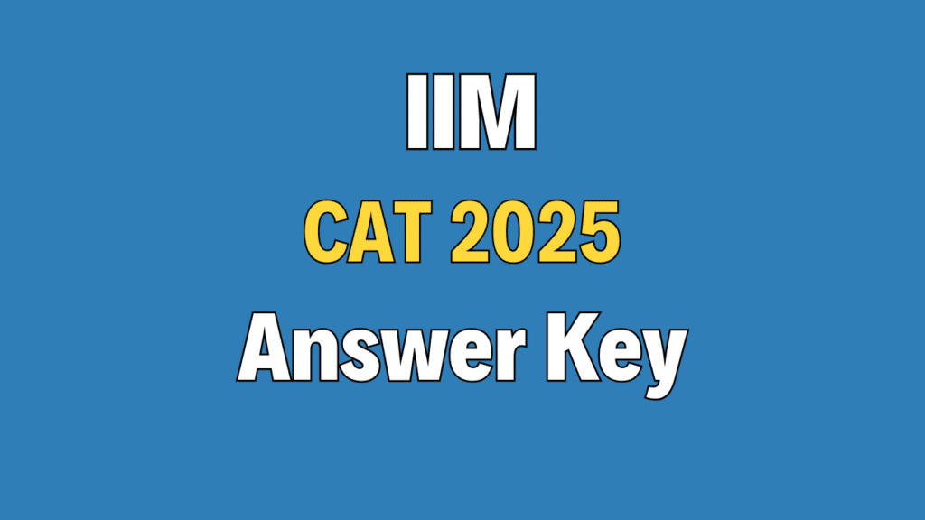 IIM CAT 2025 Answer Key
