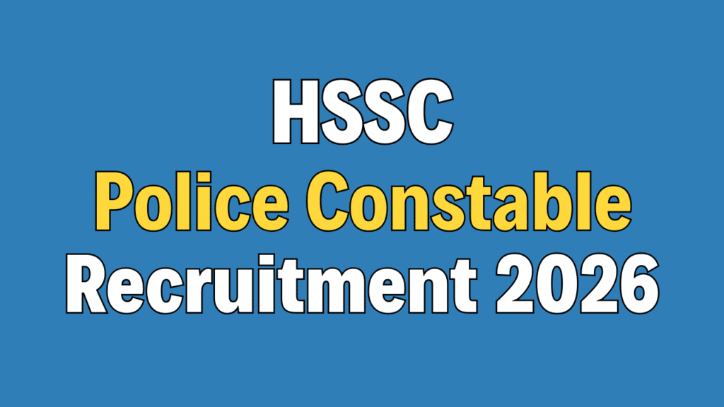 Haryana Police Constable Recruitment 2026