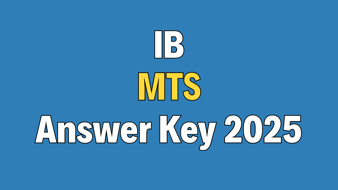 IB MTS Answer Key 2025