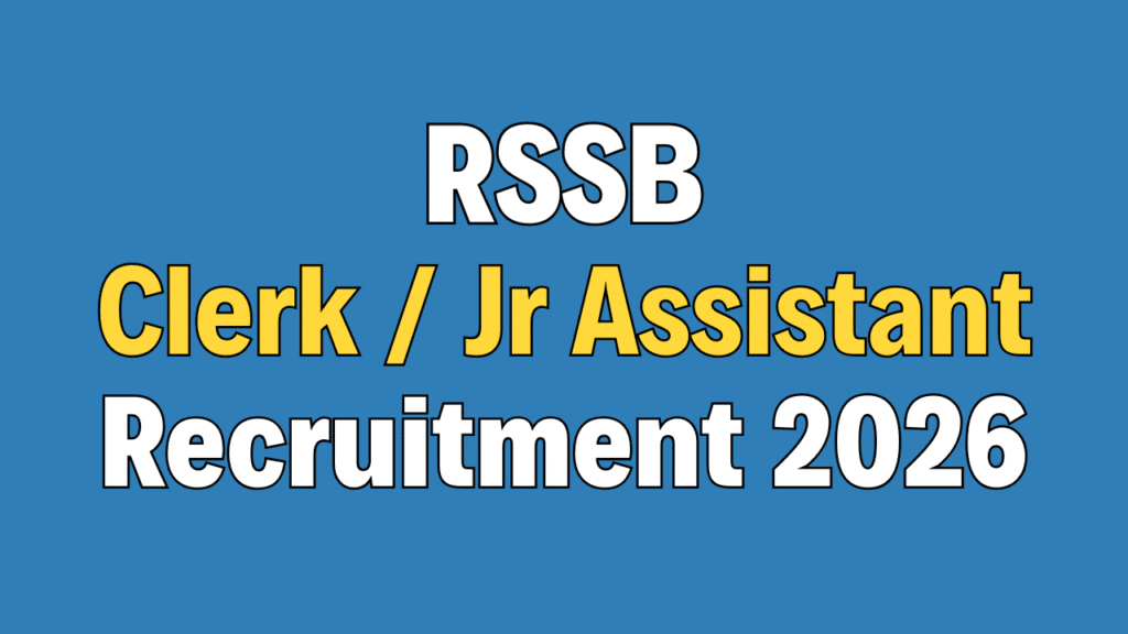 RSSB Clerk Recruitment 2026