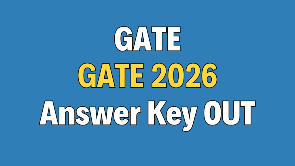 GATE 2026 Answer Key