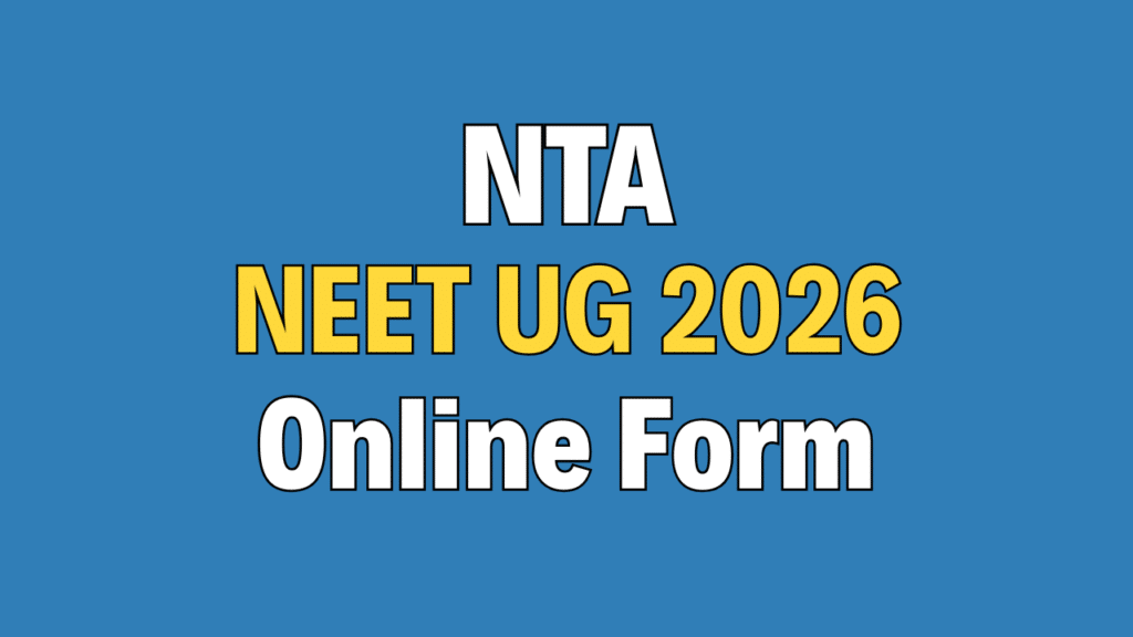 NTA NEET UG 2026