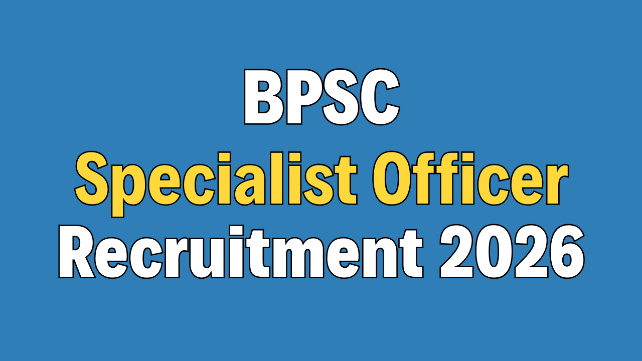 SBI Specialist Officer Recruitment 2026