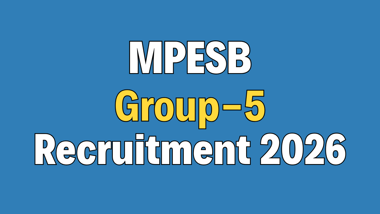 MPESB Group-5 Recruitment 2026