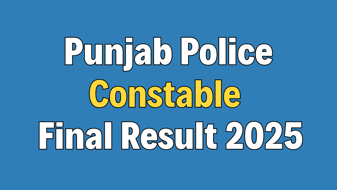 Punjab Police Constable Recruitment 2026