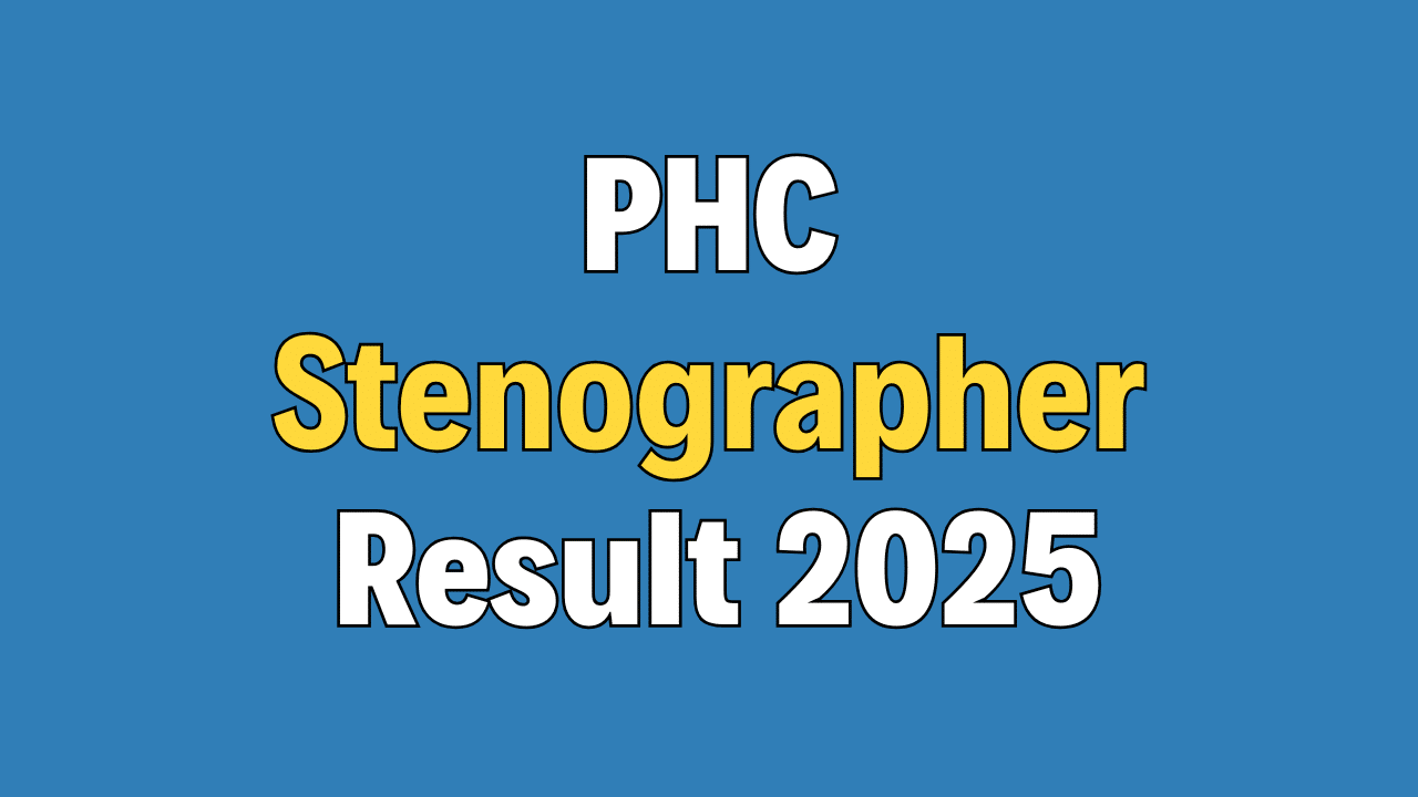 Patna High Court Stenographer Final Result 2025